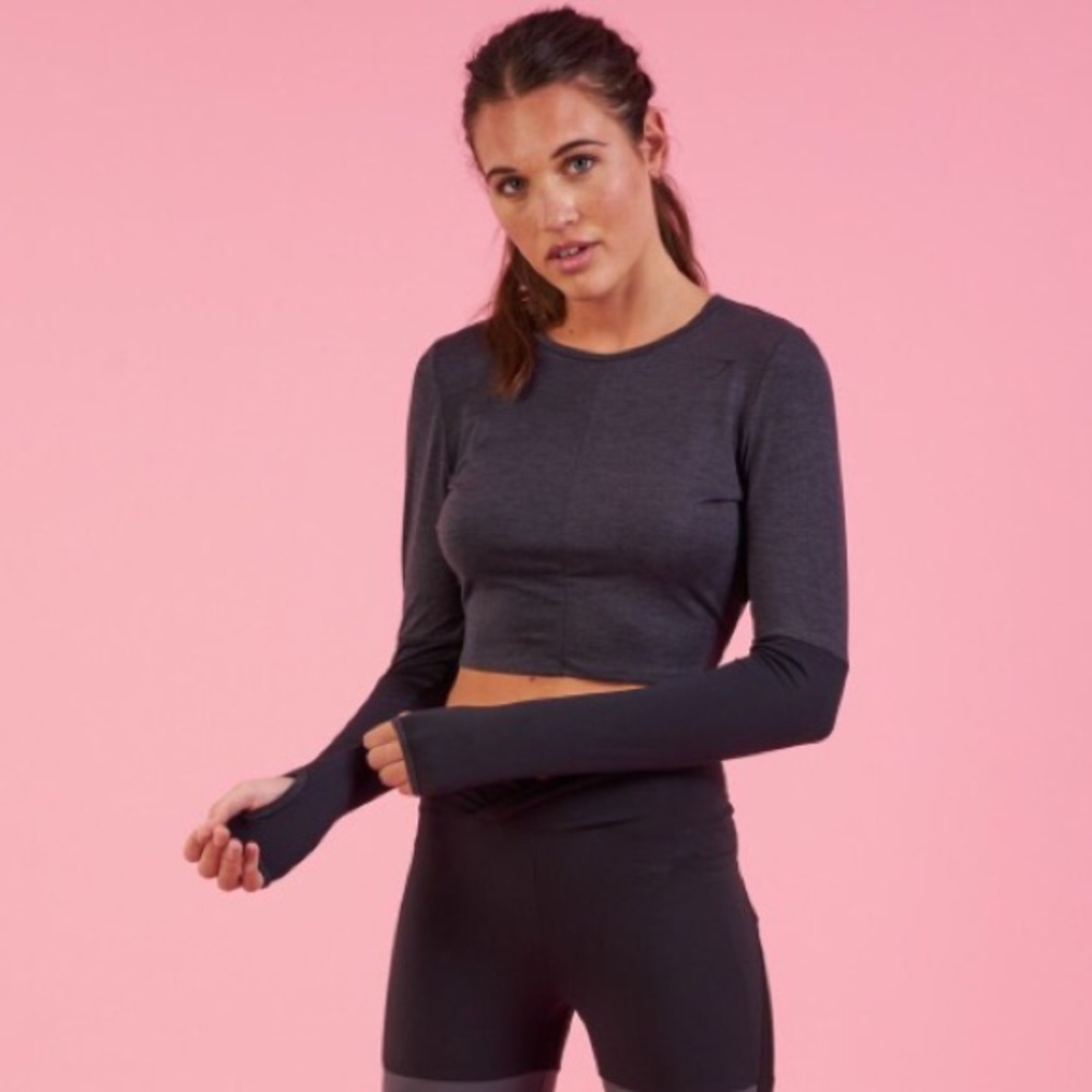 Nikki Blackketter Drop Back Crop Top - S